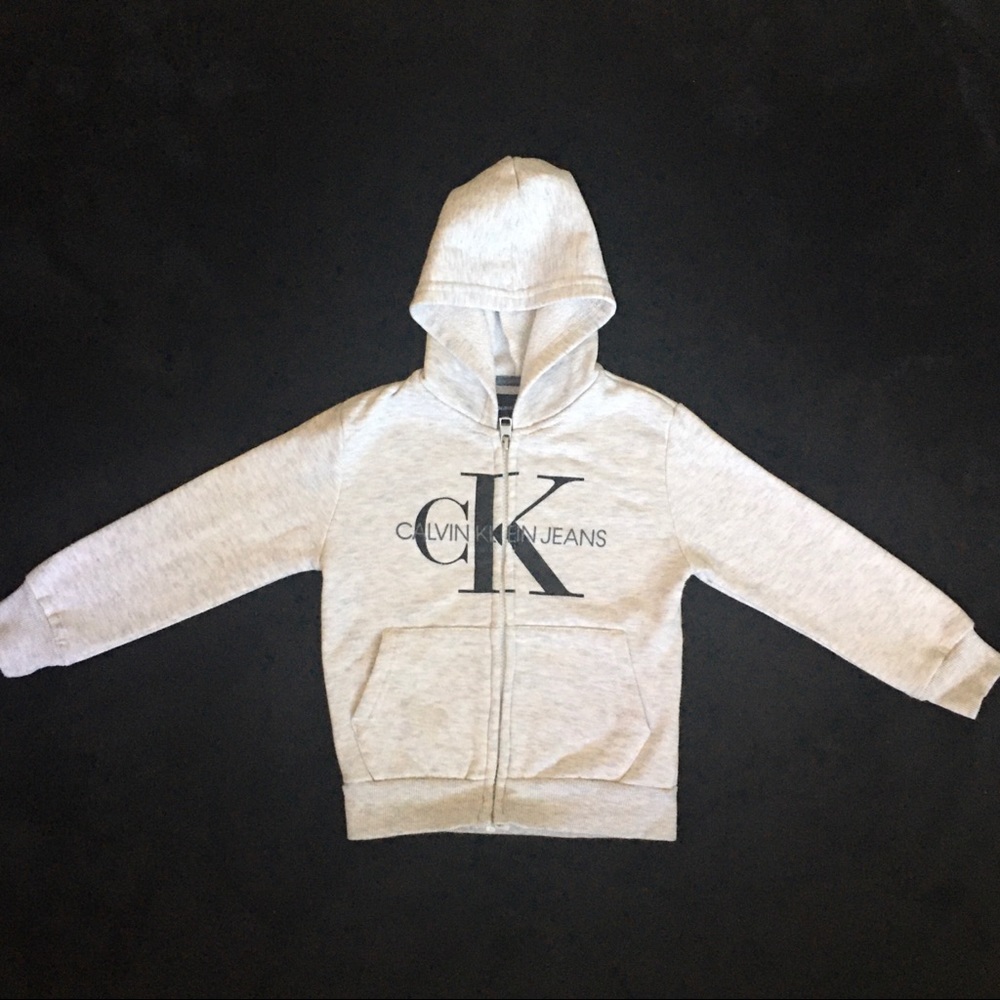 Calvin Klein Zip Front Logo Hoodie